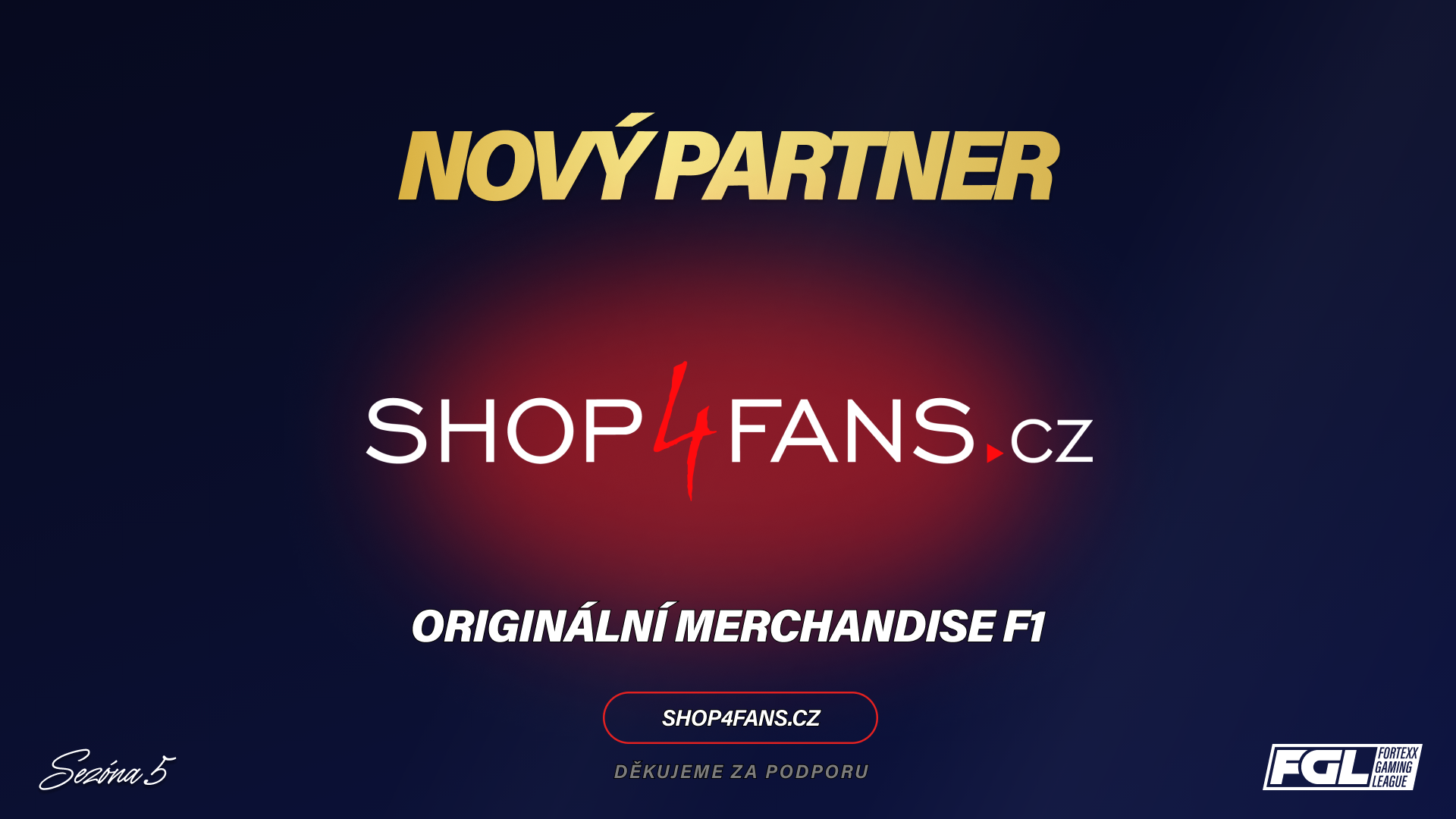 NOVÝ HLAVNÍ PARTNER FGL✍️