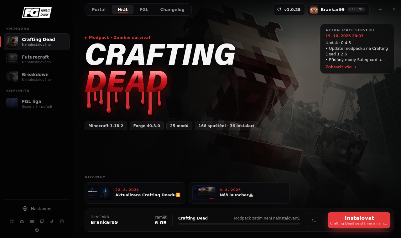Stejný launcher s motivem Krvavá